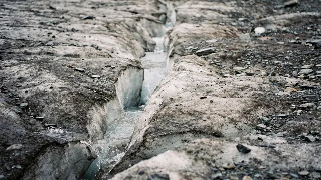 Glacier snow