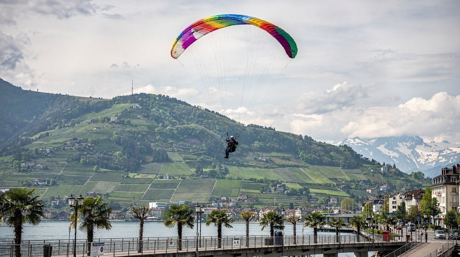 Paragliding Over Montreux and the Lavaux Vineyards